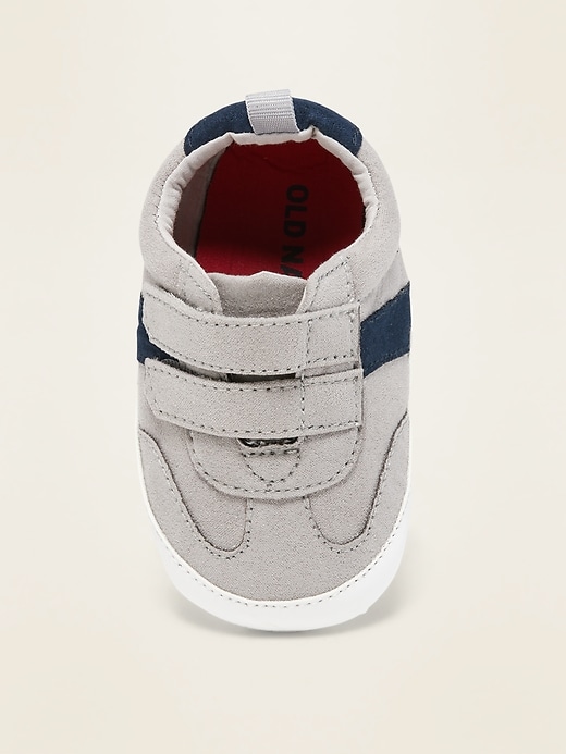 View large product image 2 of 4. Faux-Suede Secure-Close Sneakers for Baby