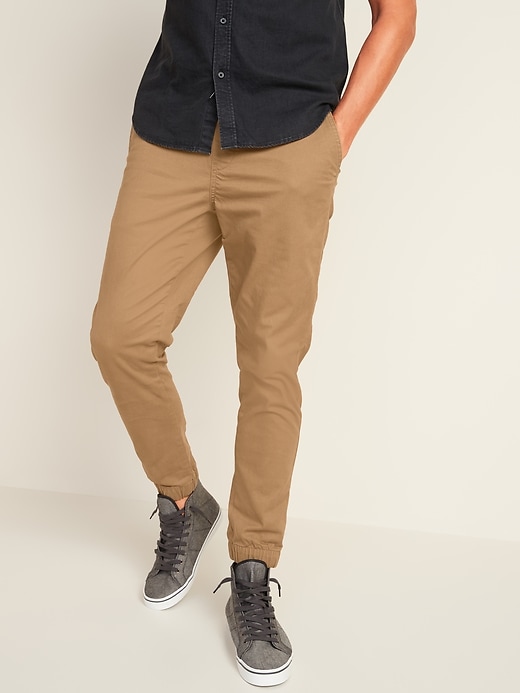 old navy khaki jogger pants