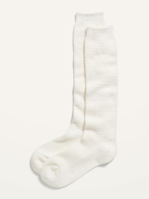 View large product image 1 of 1. Cozy Textured Boot Socks For Women