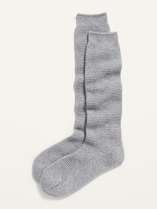 View large product image 1 of 1. Cozy Textured Boot Socks For Women
