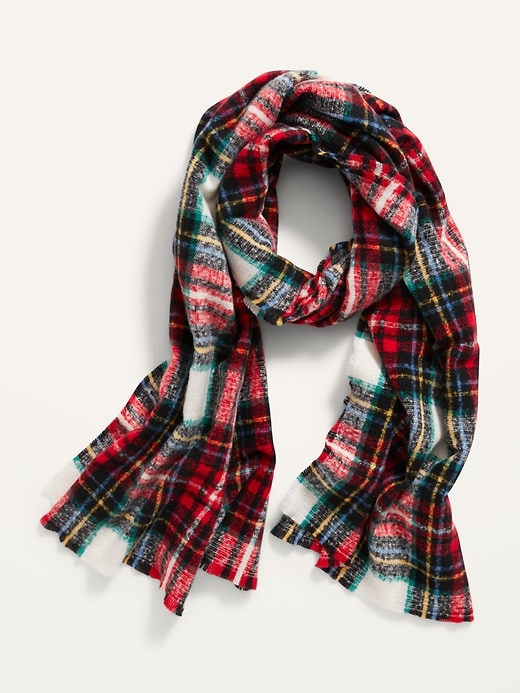 View large product image 2 of 2. Soft-Brushed Flannel Scarf for Women