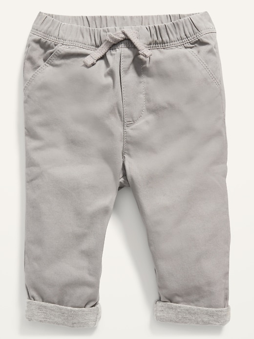 View large product image 1 of 1. Unisex Cozy-Lined U-Shaped Pull-On Pants for Baby