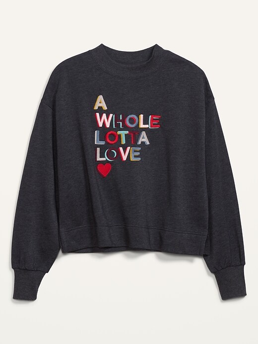 Image number 4 showing, Graphic Crew-Neck Sweatshirt for Women
