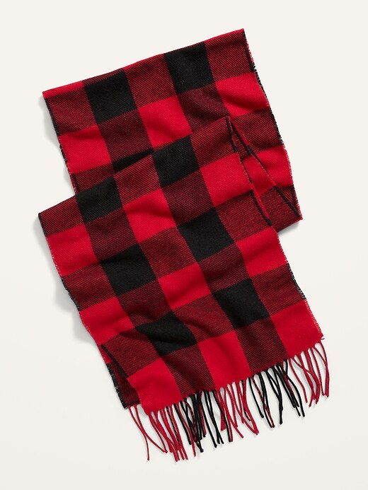 View large product image 1 of 1. Cozy Flannel Gender-Neutral Scarf & Women