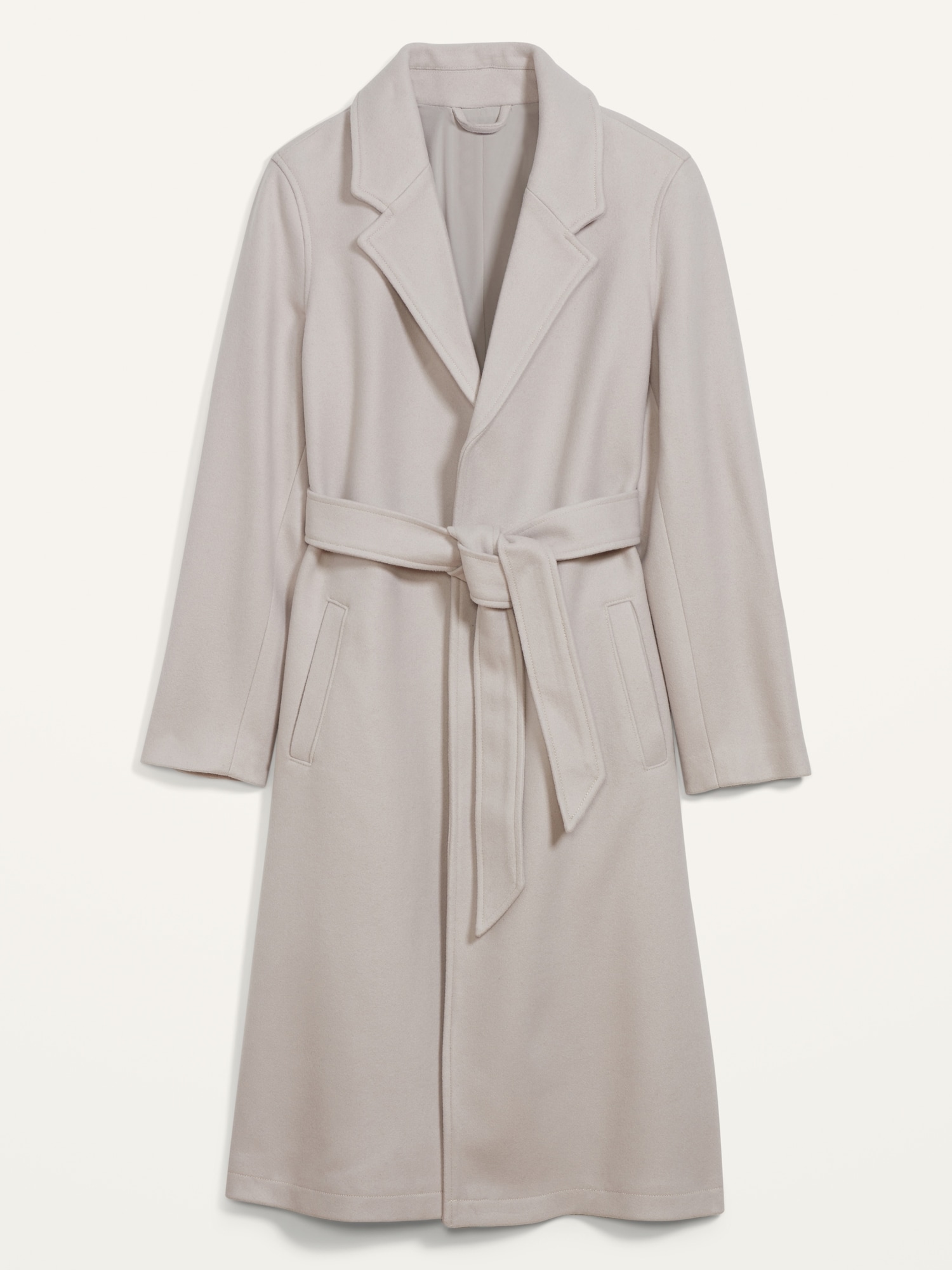 Lush drapey open trench on sale coat