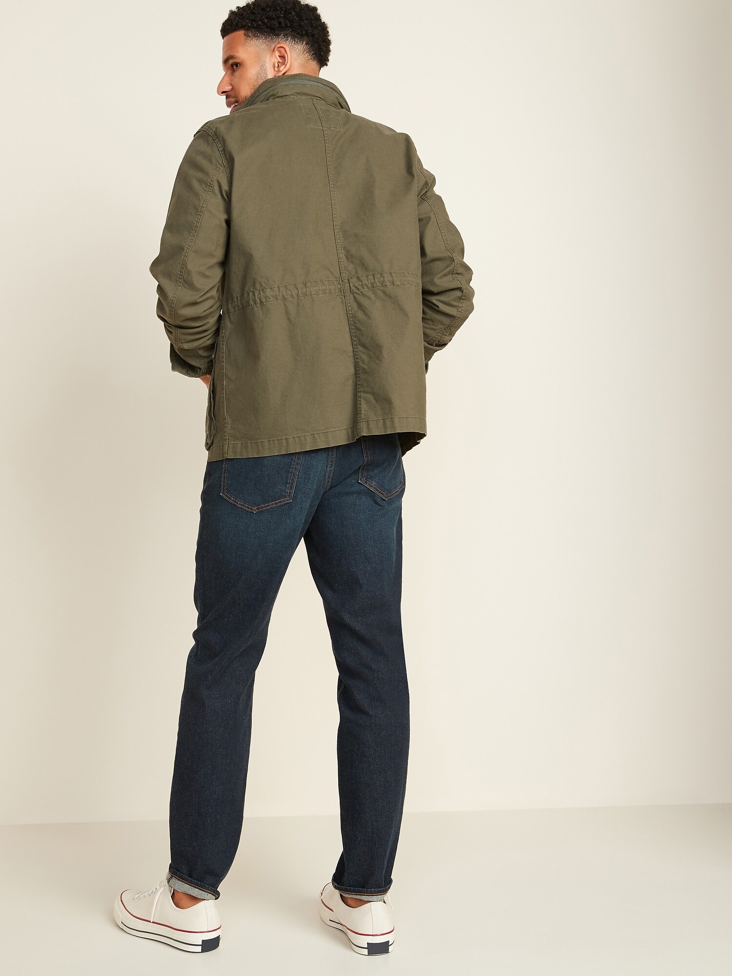 Athletic Taper Built-In Flex Dark-Wash 