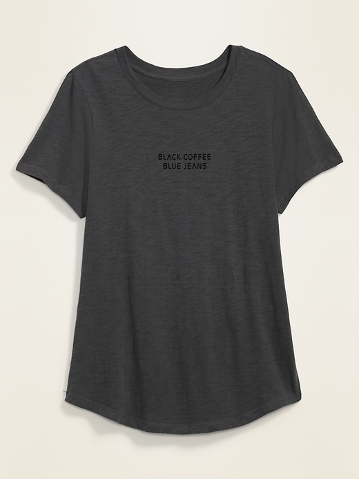 Voir une image plus grande du produit 2 de 2. T-shirt à col rond Tout-aller à imprimé pour femme
