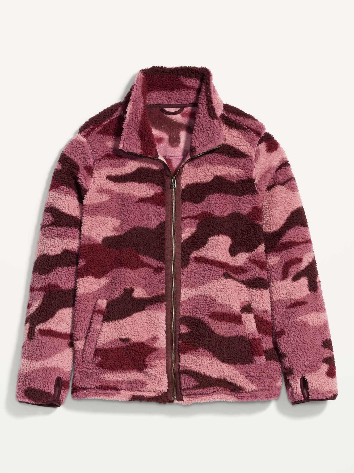 Pink camo clearance jacket plus size