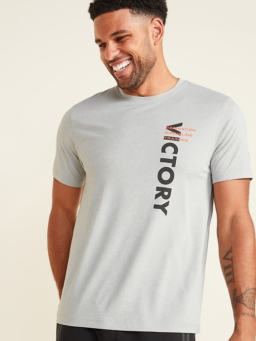 Voir une image plus grande du produit 1 de 2. T-shirt à imprimé Go-Dry Cool à contrôle des odeurs pour homme