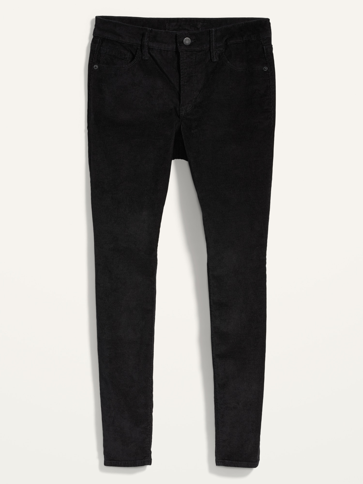 black corduroy pants skinny