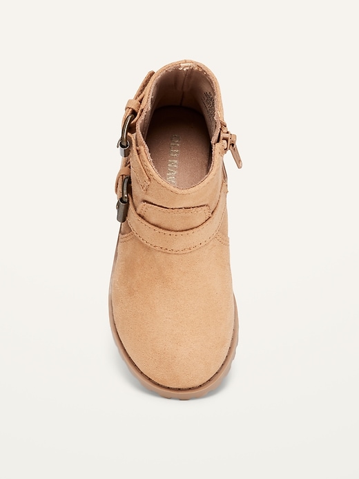 Old Navy Suede Boots For Toddler Faux-Suede Buckled Moto Boots For