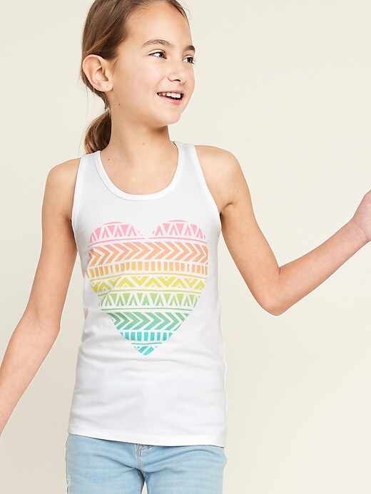 Logo-Graphic Racerback Tank Top for Girls | Old Navy