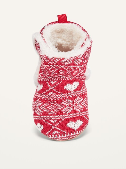 View large product image 2 of 4. Unisex Fair Isle Booties for Baby