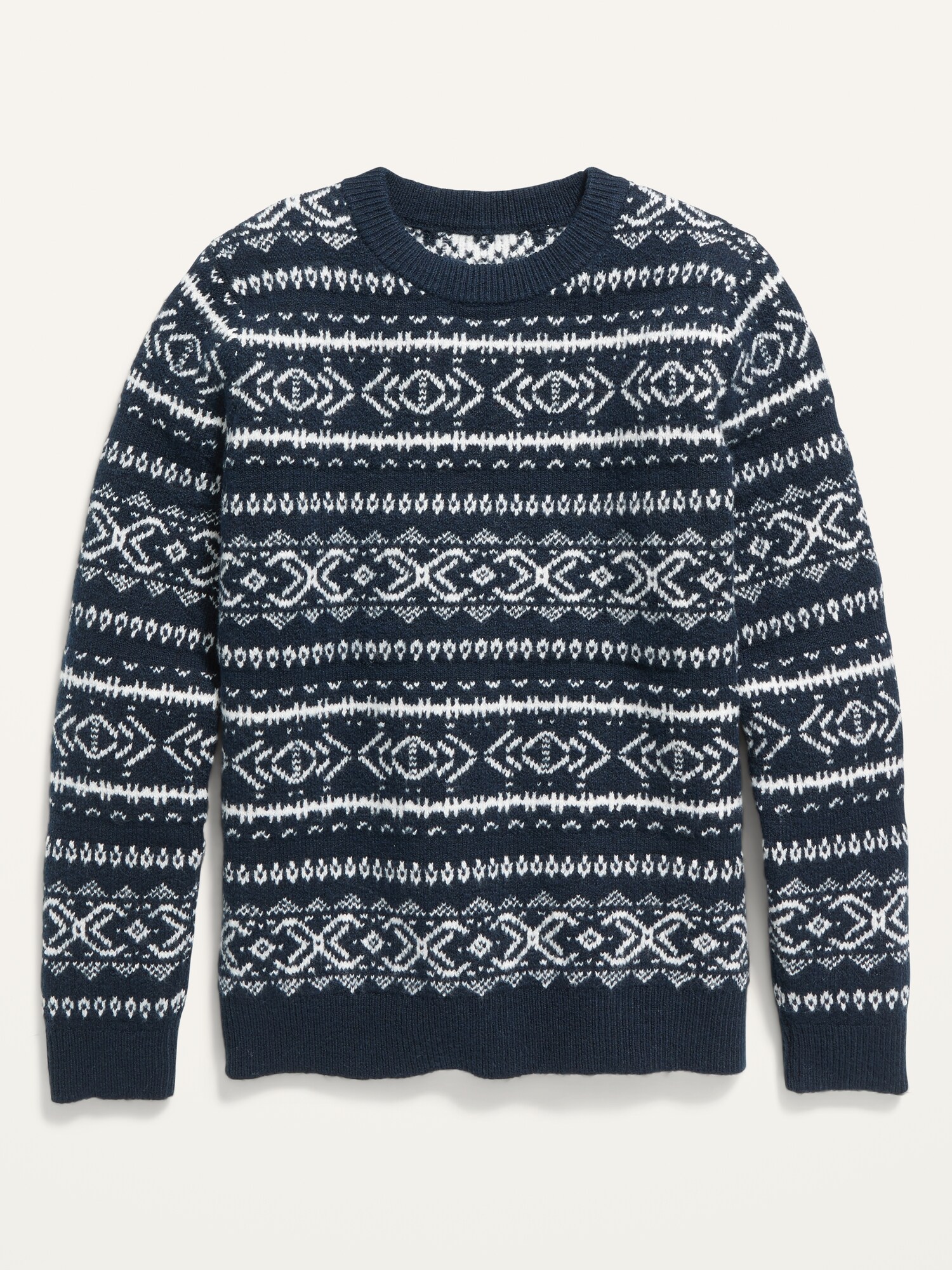 boys black crew neck sweater