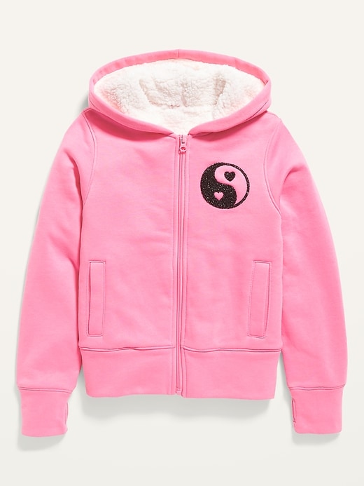 Girls lined hoodie best sale