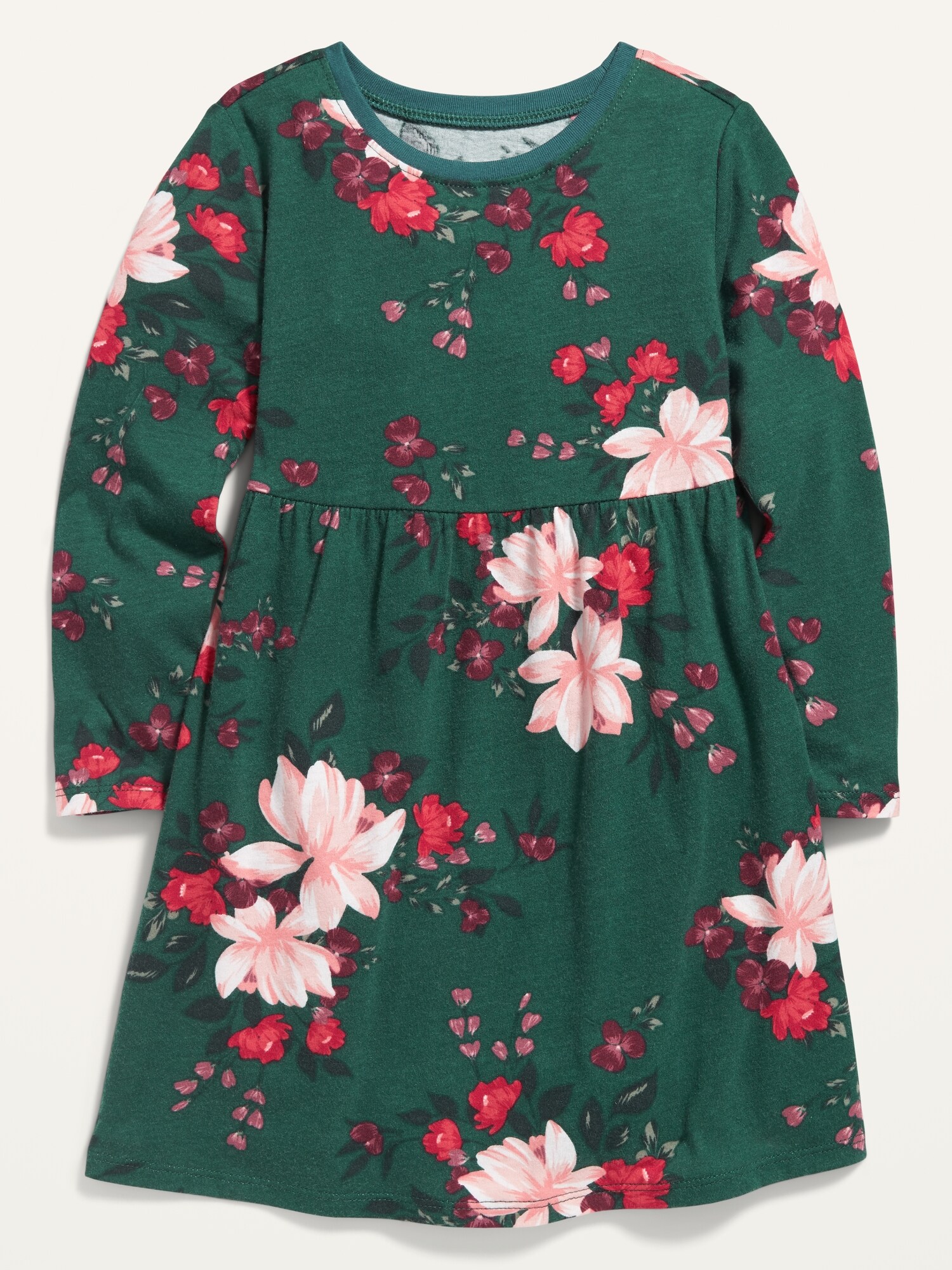 girls long sleeve jersey dress