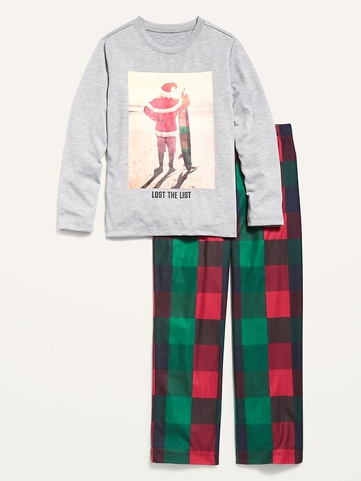 View large product image 1 of 2. Graphic Pajama Set For Boys