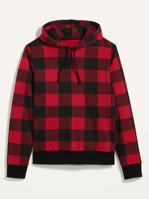 Image number 4 showing, Plaid Gender-Neutral Pullover Hoodie for Adults