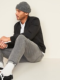 jeans rip taper relaxed flex slim repair built gray