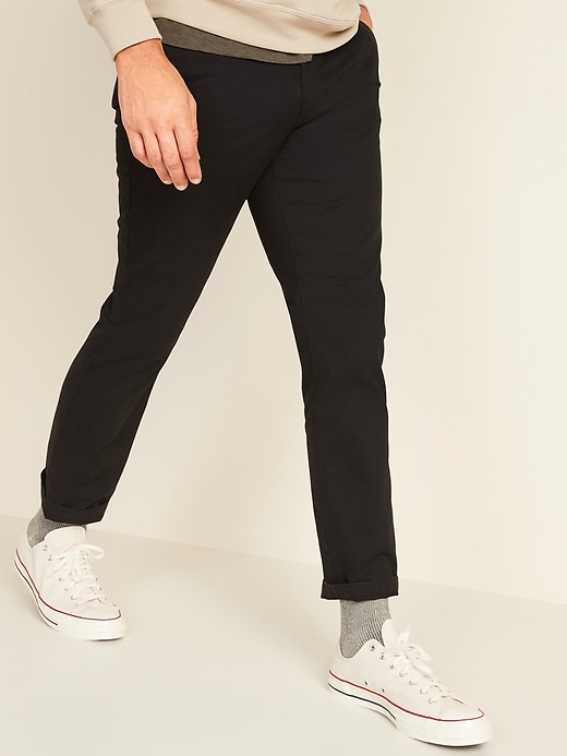 slim uniform non stretch chino