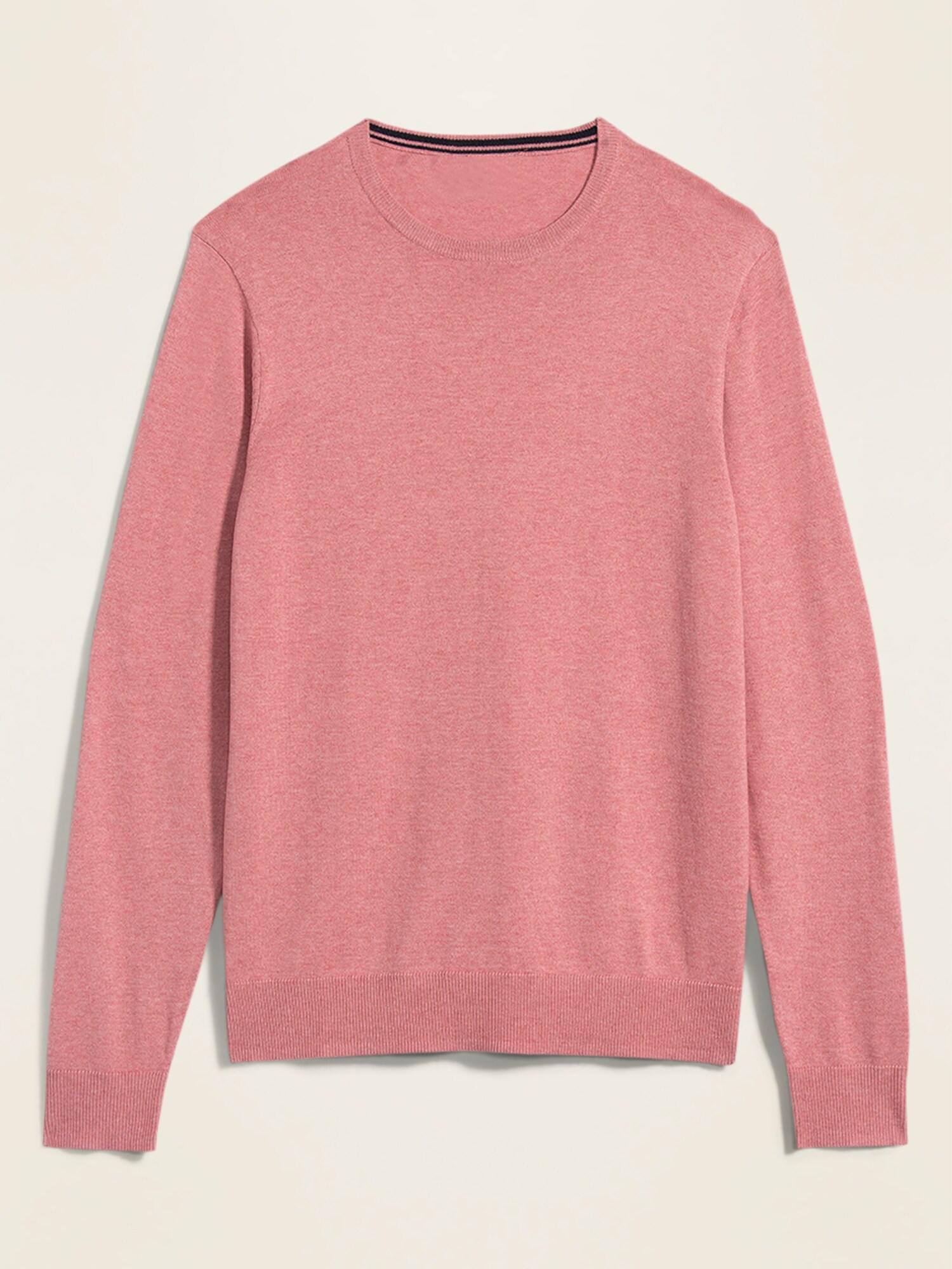 pink crew neck sweater