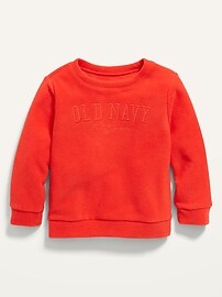 View large product image 3 of 3. Logo-Graphic Micro Fleece Pullover Sweatshirt for Toddler Girls