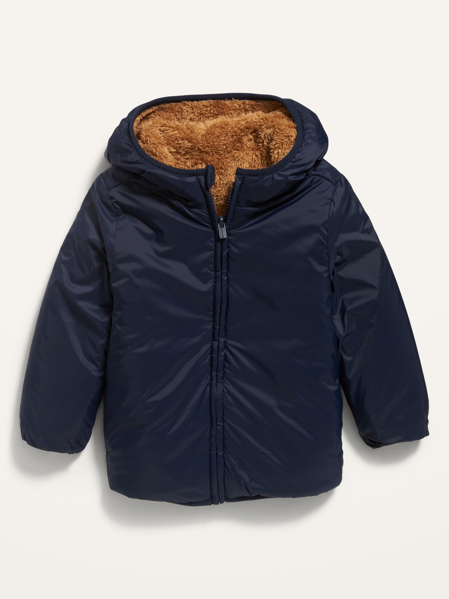 Cozy fleece 2024 nylon reversible jacket