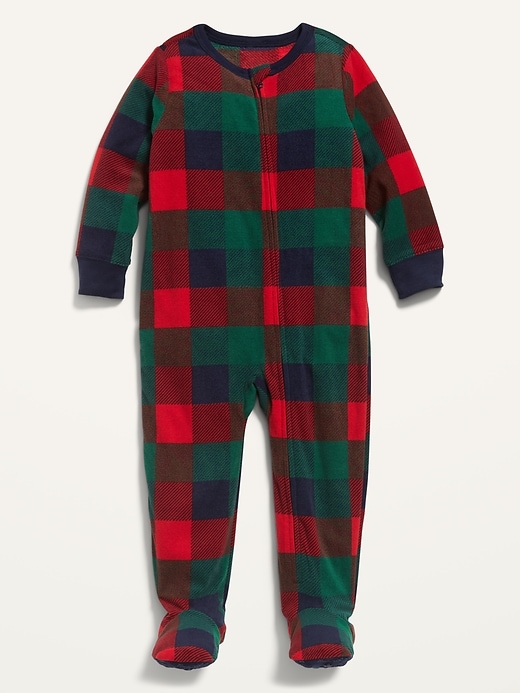 View large product image 1 of 2. Micro Fleece Footie Pajama One-Piece for Toddler & Baby
