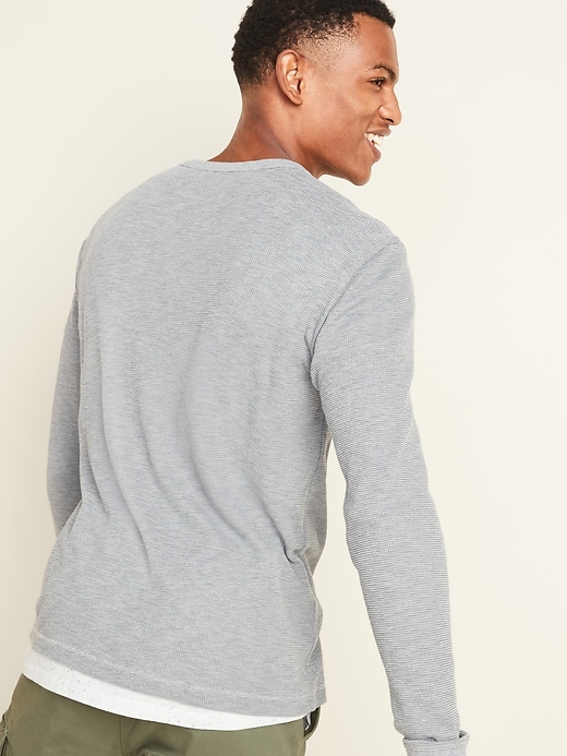 thermal knit long sleeve t shirt