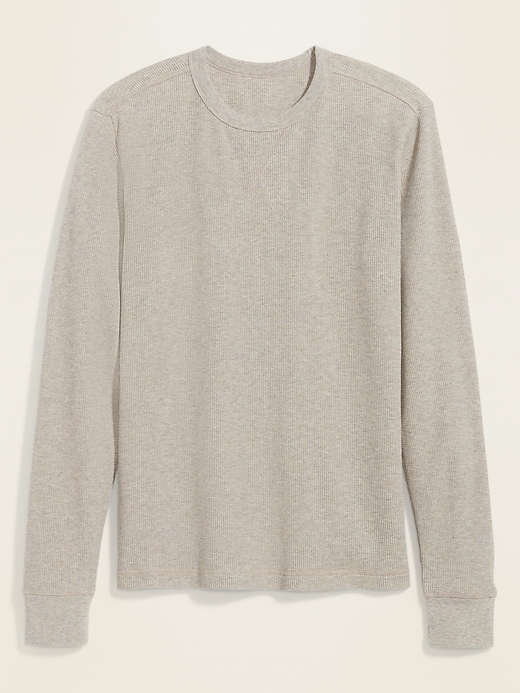 View large product image 2 of 2. Soft-Washed Thermal-Knit Long-Sleeve Tee