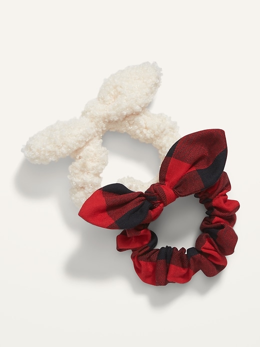 View large product image 1 of 1. Bow-Tie Scrunchies 2-Pack for Girls