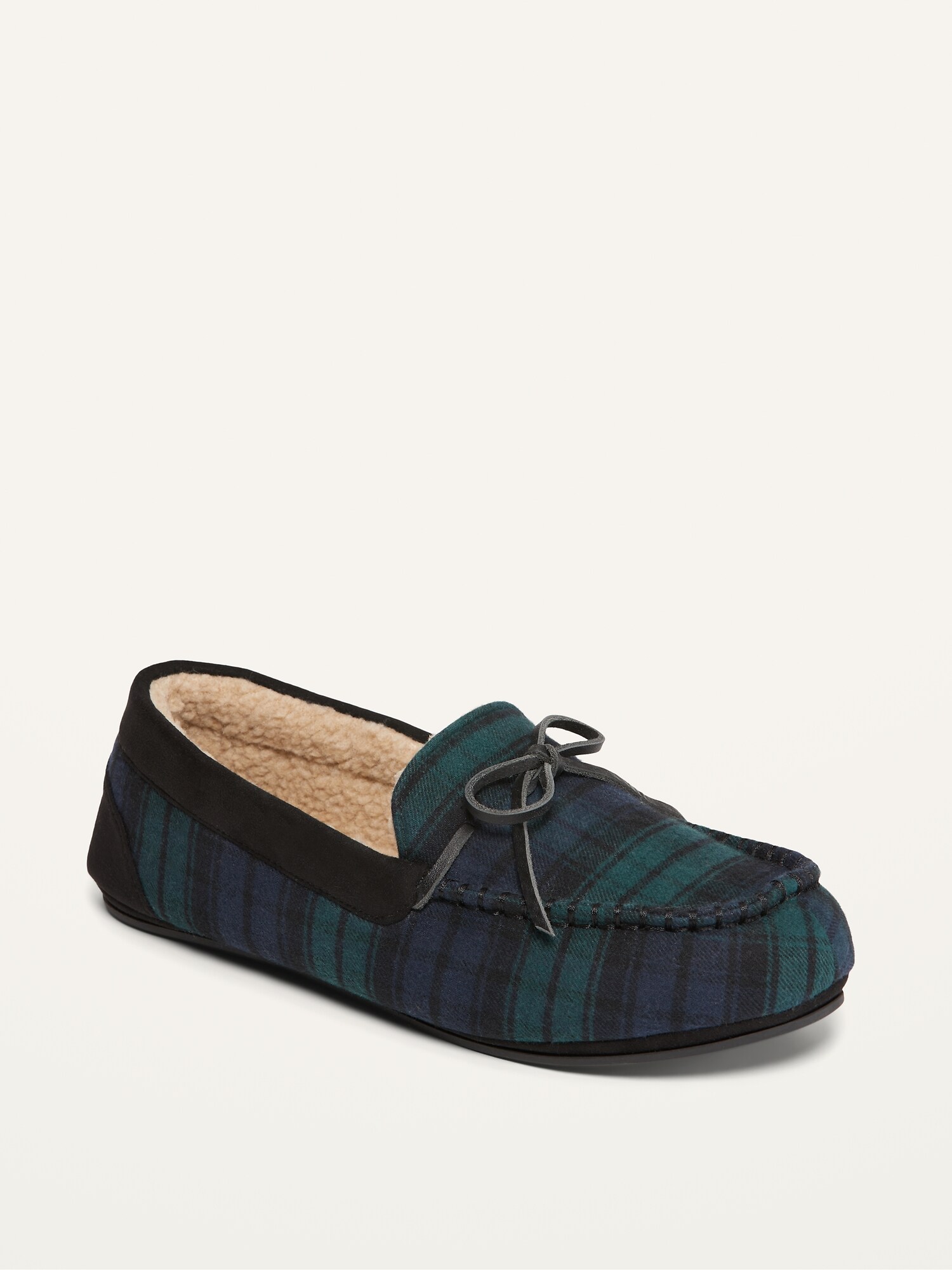 Plaid moccasins clearance