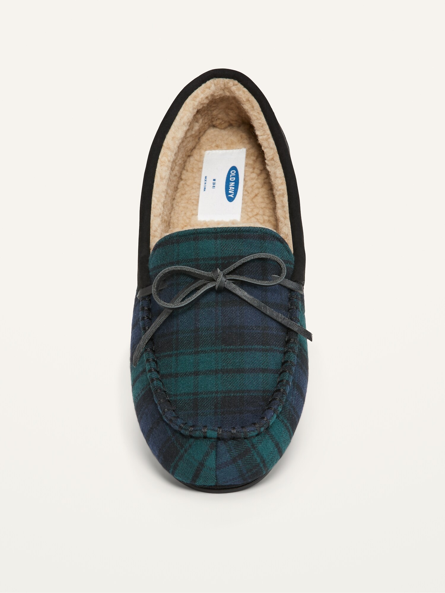 Flannel hot sale lined slippers