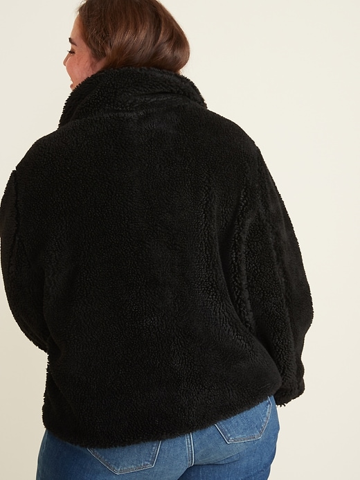 Black teddy sherpa jacket hotsell