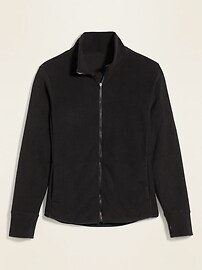View large product image 3 of 3. Go-Warm Micro Performance Fleece Plus-Size Zip Jacket