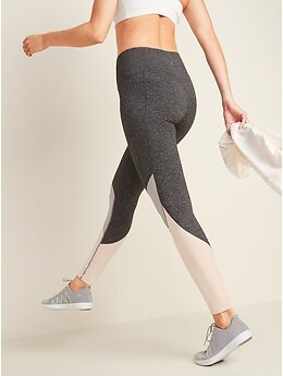 High-Waisted CozeCore Color-Blocked Leggings for Women