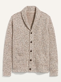 View large product image 3 of 3. Sweater-Fleece Shawl-Collar Cardigan