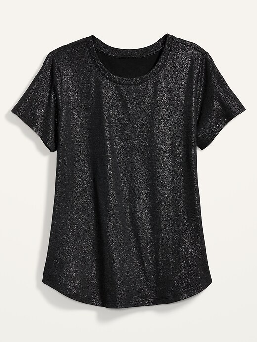 Image number 4 showing, EveryWear Sparkle-Knit Crew-Neck Tee for Women