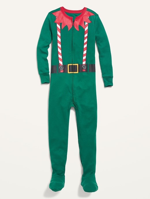 View large product image 1 of 2. Unisex Elf Costume Footie Pajama One-Piece for Toddler & Baby