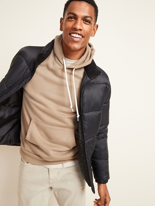 Zip front deals puffer jacket