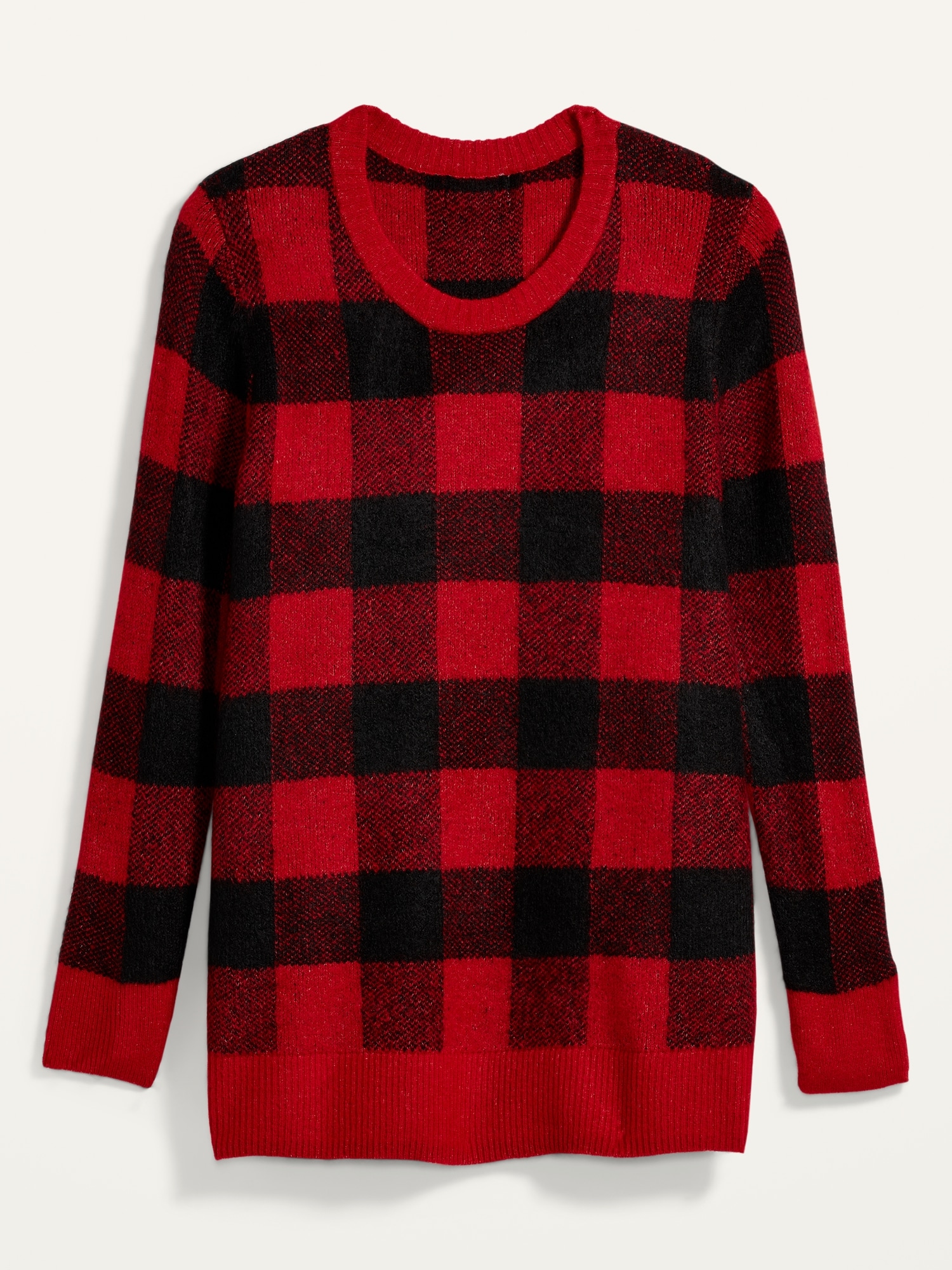 buffalo plaid sweater womens