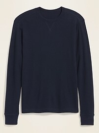 waffle knit t shirt mens