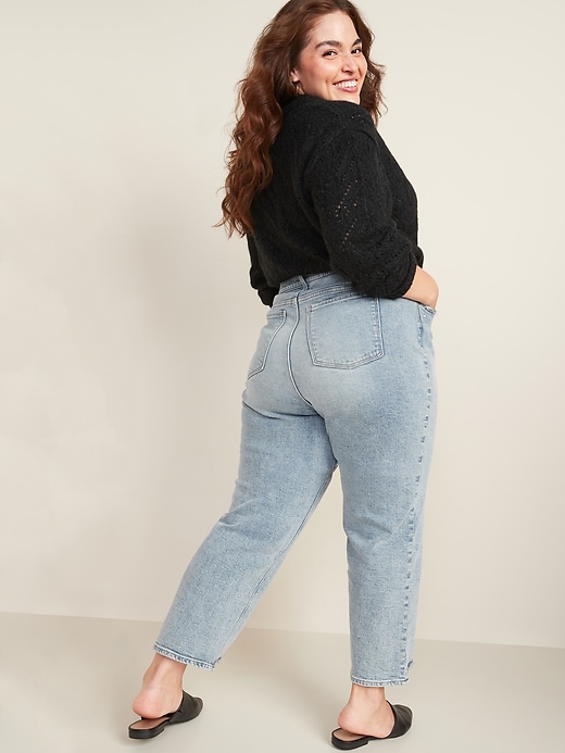 Image number 2 showing, Extra High-Waisted Secret-Slim Pockets Sky-Hi Straight Plus-Size Jeans