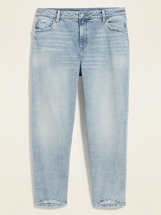 Image number 4 showing, Extra High-Waisted Secret-Slim Pockets Sky-Hi Straight Plus-Size Jeans