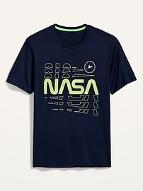 Voir une image plus grande du produit 3 de 3. T-shirt de base contrôle des odeurs Go-Dry Cool à motif de la NASA pour homme