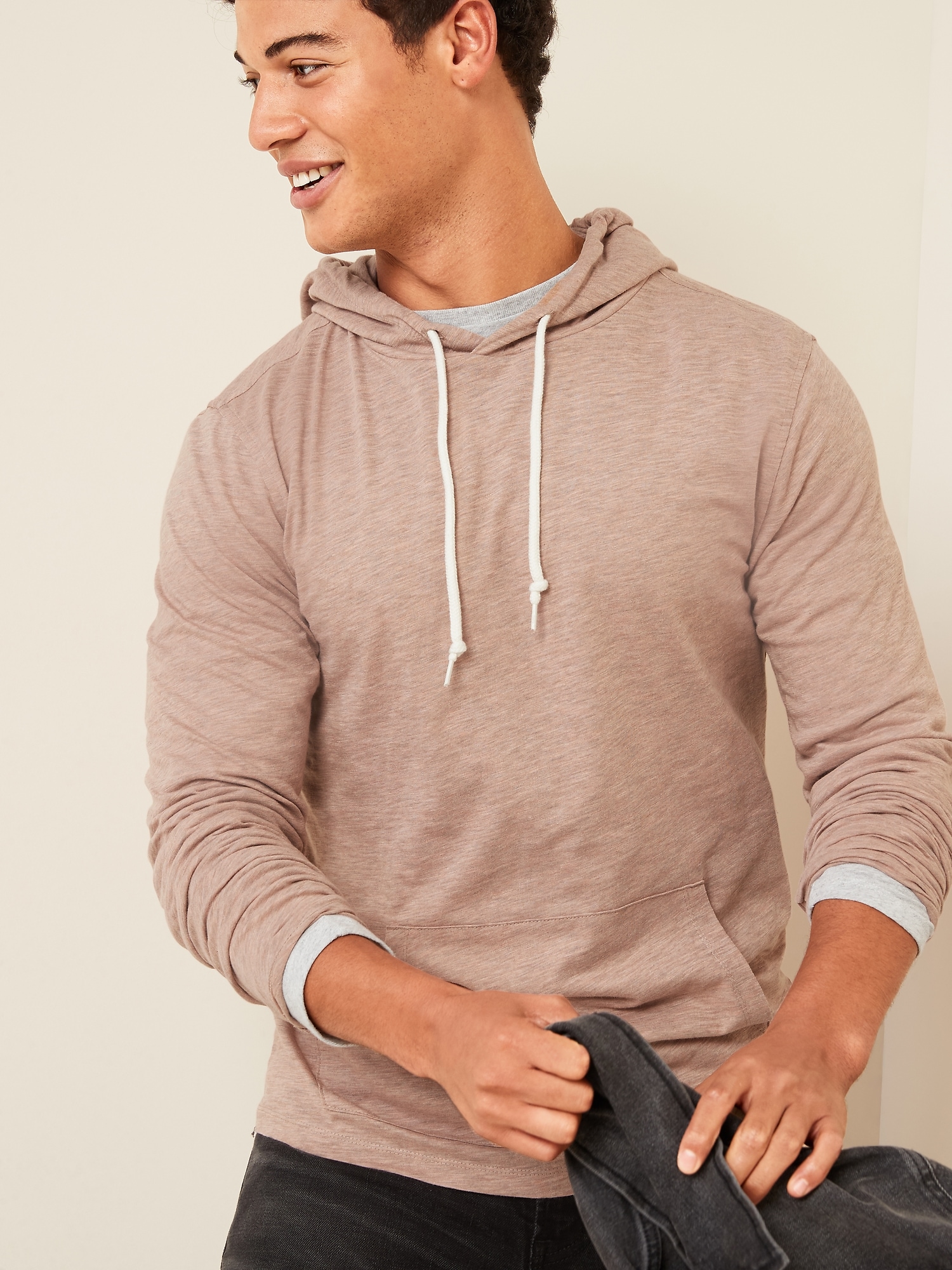 knitted pullover hoodie