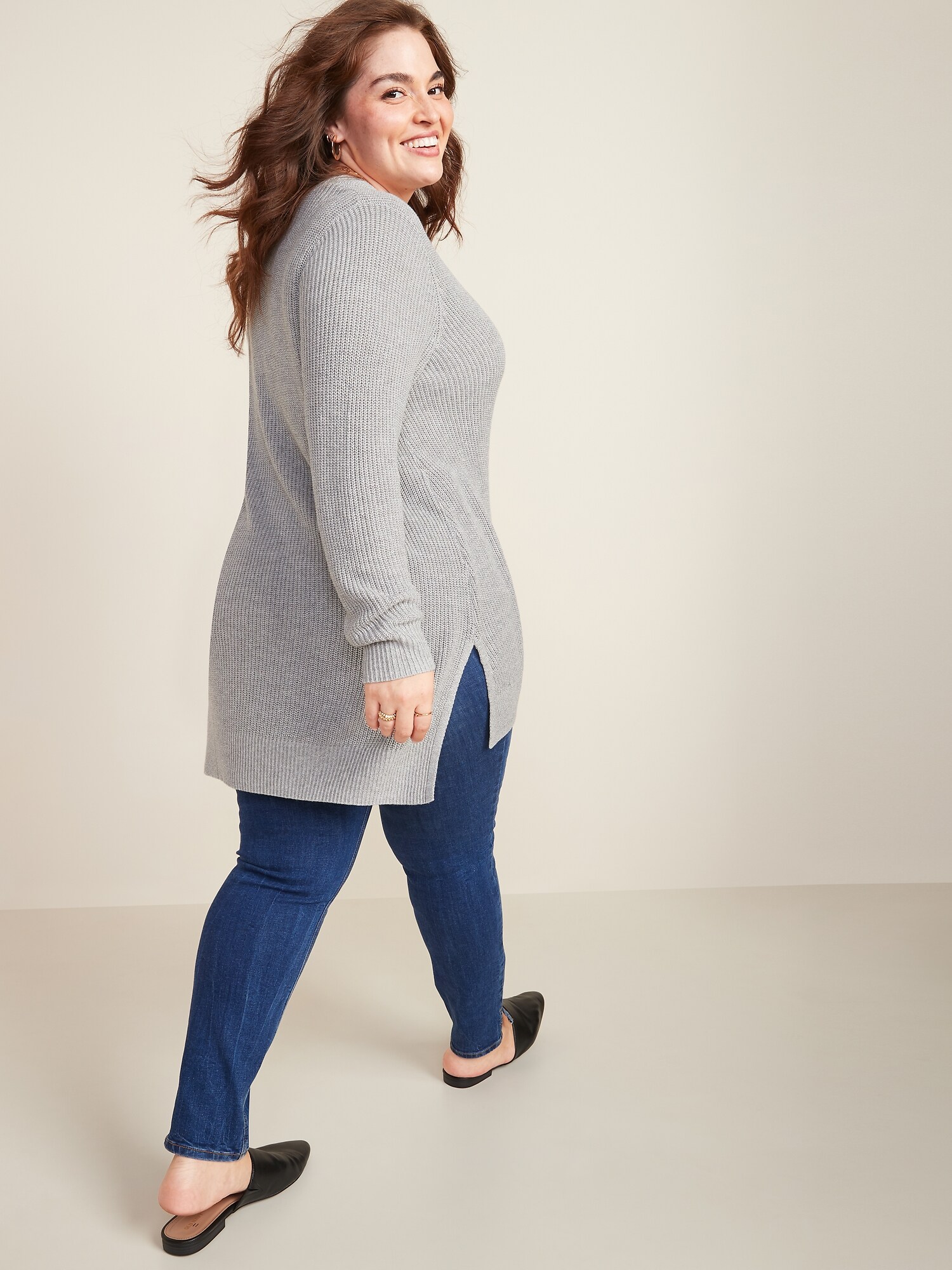 Plus size tunic on sale sweater