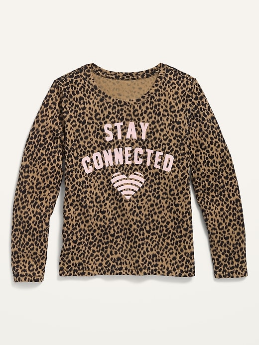 View large product image 1 of 1. Long-Sleeve Graphic Tee for Girls
