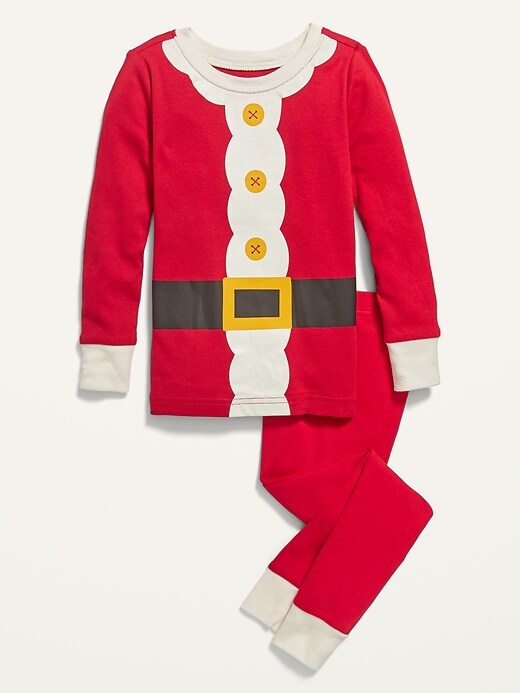 View large product image 1 of 2. Unisex Santa Costume Pajama Set for Toddler & Baby