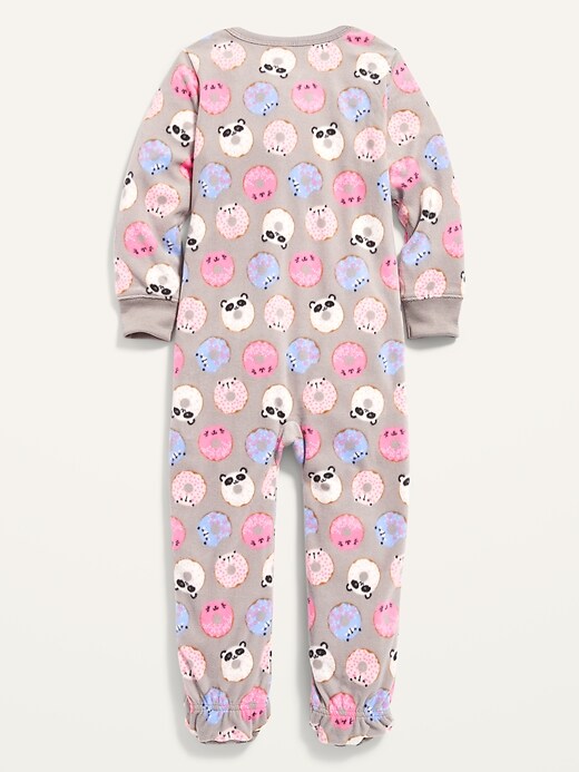 View large product image 2 of 2. Micro Fleece Printed Footie Pajama One-Piece for Toddler & Baby